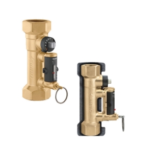 Caleffi QuickSetter™ 132552A Balancing Valve With Flow Meter, 3/4 in Nominal, FNPT End Style, 150 psi Pressure, 2 to 7 gpm Flow Rate, Brass Body