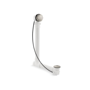 Kohler® 7213-BN Clearflo Cable Bath Drain With Pvc Tubing, Vibrant Brushed Nickel