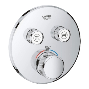 GROHE 29137000 Thermostatic Trim, 7.7 gpm Valve, StarLight® Polished Chrome