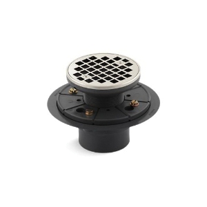 Kohler® 9135-SN Clearflo Round Design Tile-In Shower Drain, Vibrant Polished Nickel