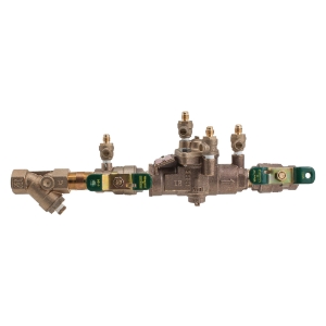 WATTS® 0122695 LF009 Reduced Pressure Zone Assembly, 3/4 in Nominal, NPT End Style, Quarter-Turn Ball Valve, Cast Copper Silicon Alloy Body