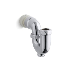 Kohler® 8995-CP Adjustable P-Trap With Tapped Outlet, 1-1/4 in OD Inlet x 1-1/2 in NPT Outlet, Cast Solid Brass, Slip-Joint Connection