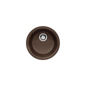 Blanco 515803 Rondo™ Drop-In Bar Sink, SILGRANIT®, Circular, 17-11/16 in Dia, Granite Composite, Cafe Brown