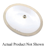 Mansfield® 217 BIS Maple Lavatory Sink With Consealed Front Overflow, Maple, Oval Shape, 19-3/4 in W x 16 in D x 7-1/8 in H, Undercounter/Wall Mount, Vitreous China, Biscuit