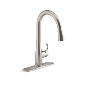 Kohler® 22036-VS Simplice® Touchless Kitchen Sink Faucet, 1.5 gpm Flow Rate, Vibrant® Stainless, 1 Handle