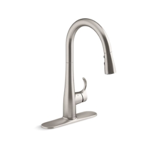 Kohler® 22036-VS Simplice® Touchless Kitchen Sink Faucet, 1.5 gpm Flow Rate, 1 Handle, Vibrant® Stainless