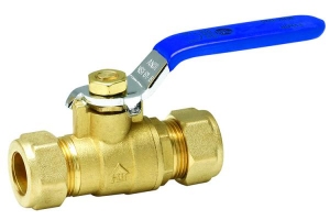 HOMEWERKS® 116-2-12-12 Multi-Purpose Ball Valve, 1/2 in Nominal, NPT End Style, Forged Brass Body, Full Port