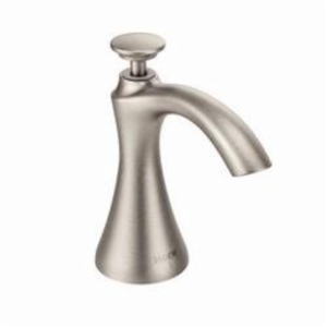 Moen® S3946SRS Traditional™ Transitional Soap Dispenser, 18 oz Bottle Capacity, Deck Mount, Spot Resist™ Stainless