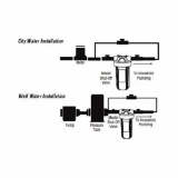 3M™ Aqua-Pure™ 7000001639 Whole House Water Filter Housing, 16 gpm Flow Rate, 4-9/16 in Dia x 24-1/4 in H, 3/4 in NPT Port, 40 to 100 deg F