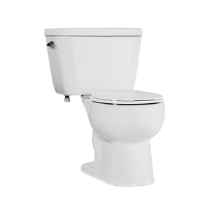 NIAGARA BARRON™ C44.002.01 Regular Height 2-Piece Toilet, Round Bowl, 15-2/5 in H Rim, 12 in Rough-In, 1.28 gpf, White