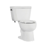 NIAGARA BARRON™ C44.010.01 Regular Height 2-Piece Toilet, Round Bowl, 15-2/5 in H Rim, 10 in Rough-In, 1 gpf, White