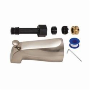 BrassCraft® Mixet® SWD0450 D Diverter Tub Spout, 5-1/8 in L, Zinc, PVD Satin Nickel