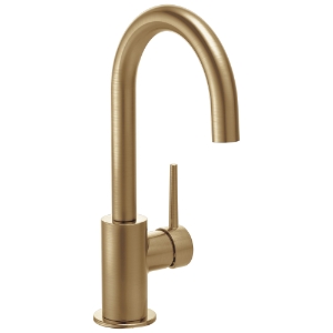 DELTA® 1959LF-CZ Bar/Prep Sink Faucet, Trinsic®, Brilliance® Champagne Bronze, 1 Handle, 1.5 gpm