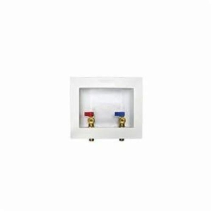 IPS® Econo Box™ 82064 Outlet Box With Quart Turn Valve, White