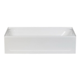 ELM® T6030L Topaz™ Premier Bathtub, 60 in L x 30 in W, Left Drain, White