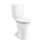 Sterling® 402313-RA-0 2-Piece Toilet with Pro Force® Plus Flushing Technology, Valton® Comfort Height®, Valton® Comfort Height®, Elongated Bowl, 16-1/2 in H Rim, 12 in Rough-In, 1.28 gpf, White