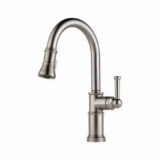 Brizo® 63025LF-SS Artesso® Kitchen Faucet, 1.8 gpm Flow Rate, Stainless Steel, 1 Handle, 1 Faucet Hole, Traditional, Commercial