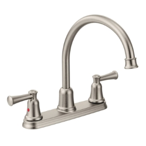 CFG 41611CSL Kitchen Faucet, Capstone®, Residential, 1.5 gpm Flow Rate, 8 in Center, High-Arc Spout, Classic Stainless, 2 Handles