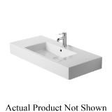 DURAVIT 0329100087 Vero Furniture Washbasin With Overflow and Faucet Deck, Rectangle Shape, 7-7/8 in Faucet Hole Spacing, 41-3/8 in L x 19-1/4 in W x 6-3/4 in H, Wall/Above-Counter Mount, Ceramic, White