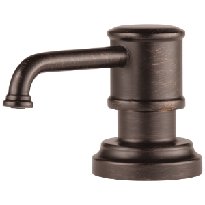 Brizo® RP75675RB Artesso® Traditional Soap/Lotion Dispenser, 15 oz Bottle Capacity, Deck Mount, Venetian Bronze