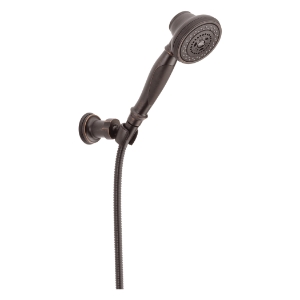 Brizo® 55021-RB Premium Wall Mount Hand Shower, 3 in Dia 3 Shower Head, 2 gpm Flow Rate, 60 to 82 in L Hose, 1/2 in Connection, Venetian Bronze
