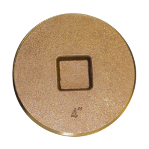 LEGEND® 302-632 Countersunk Cleanout Plug, 8 in Nominal, MNPT End Style, Brass