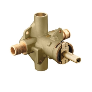 Moen® 62365 M-Pact® Rough-In Valve, 1/2 in Cold Expansion PEX Inlet x 1/2 in Cold Expansion PEX Outlet, Brass Body