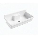 Kohler® 21103-2HW-0 Farmstead® Kitchen Sink, Rectangular Shape, 2 Faucet Holes, 45 in L x 25 in W x 13-7/8 in H, Freestanding Mount, Enameled Cast Iron, White