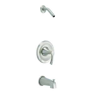 Gerber® D510022LSBNTC Antioch® 1-Handle Tub and Shower Trim Kit, 6-3/4 in W x 65 to 78 in H, Brushed Nickel