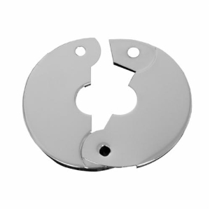 PASCO Sure Grip 2816 Economy Floor and Ceiling Plate Without Springs, 2 in IPS Thread, Steel, Polished Chrome