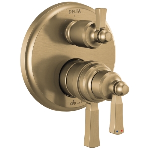DELTA® T27T956-CZ Monitor® 17T Traditional Valve Trim with 6-Setting Diverter, 7.2 gpm Valve, Champagne Bronze
