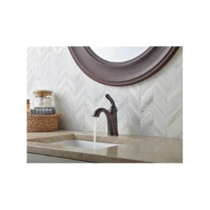 DELTA® 2597LF-MPU Cassidy® Centerset Lavatory Faucet, Chrome, 2 Handles, Metal Pop-Up Drain, 1.2 gpm Flow Rate