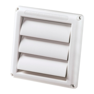Deflecto® Supurr-Vent® HS6W/12 Vent Hood, Polypropylene, Louvered Hood, 7-7/8 in L x 5/8 in W x 7-1/2 in H