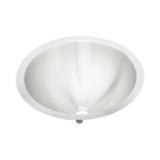 Elkay® RLLVR12 Bathroom Sink, Asana™, Round Shape, 14-3/8 in W x 14-3/8 in D x 6 in H, Top Mount, 304 Stainless Steel, Luster Highlighted Satin