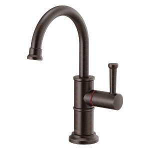 Brizo® 61325LF-H-RB Artesso® Instant Hot Faucet, 1 gpm at 60 psi Flow Rate, Venetian Bronze, 1 Handle