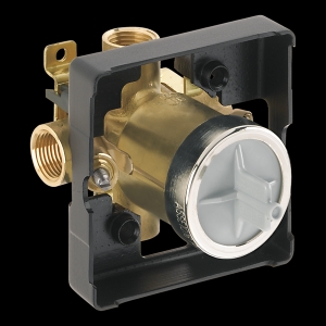 DELTA® R10000-IPWS Universal Tub and Shower Rough-In Valve Body, 1/2 in FNPT Inlet x 1/2 in FNPT Outlet, Forged Brass Body
