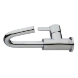 Gerber® D222530 Amalfi™ Lavatory Faucet, 1.2 gpm Flow Rate, 9-3/4 in H Spout, 1 Handle, 50/50 Touch-Down Drain