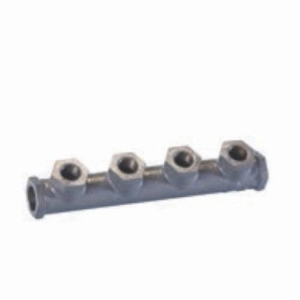 TracPipe® Counterstrike® FGP-MI-PC Coated Type Pipe Manifold, 1/2 in Inlets x (4) 3/4 in Outlets, Cast Iron