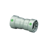 MegaPress® 25020 Pipe Coupling With Stop, 1-1/4 in Nominal, Press End Style, Carbon Steel, Import