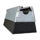 nVent CADDY RPS50H4EG Pyramid 50 Foam Based Support, 50 lb Static Load, Polyethylene/Steel, Electro-Galvanized