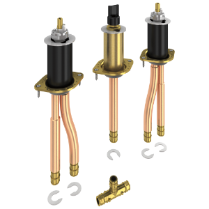 DELTA® R2707-MF Classic Rough-In Valve, 1/2 in PEX Inlet, 60 psi, 18 gpm, Solid Fabricated Brass Body, Domestic