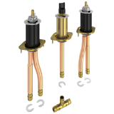 DELTA® R2707-MF Classic Rough-In Valve, 1/2 in PEX Inlet, 60 psi, 18 gpm, Solid Fabricated Brass Body, Domestic