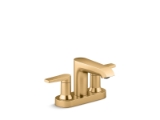 Kohler®37894-4-2MB Hint® Centerset Bathroom Sink Faucet, 1.2 gpm, Vibrant Brushed Moderne Brass