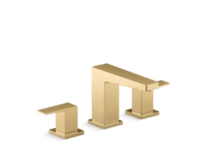 Kohler®36786-4-2MB Honesty® Widespread Bathroom Sink Faucet, 1.2 gpm, Vibrant Brushed Moderne Brass