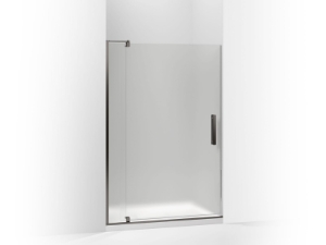 Kohler® 707551-D3-ABZ Pivot Shower Door, Tempered Glass, Frameless Anodized Dark Bronze Frame, 43-1/8 to 48 in Opening Width, 5/16 in THK Glass