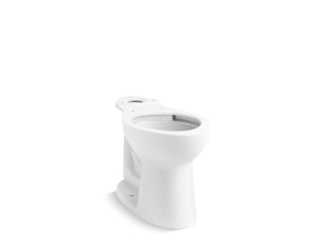 Kohler® 44199-0 Transitional Bowl, Highline, White, Elongated Shape, 12 in Rough-In, 16-15/16 in H Rim, 2 in Trapway