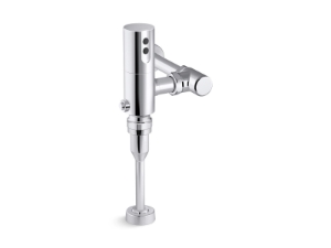 Kohler® 10UD00D20-CP Mach™ Tripoint™ Touchless Flushometer, 1.5 V AA Lithium Battery, 0.125 gpf Flush Rate, 3/4 in IPS Inlet, 3/4 in Spud, 25 psi Flowing/25 to 80 psi Static Pressure, Polished Chrome