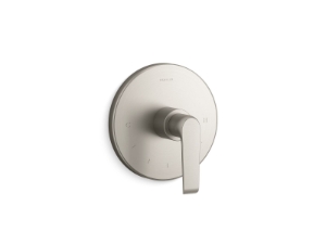 Kohler® T97022-4-BN Thermostatic Valve Trim, Vibrant® Brushed Nickel