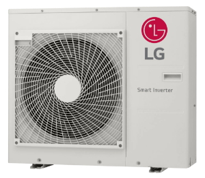 LG LAU150HYV3 Heat Pump Outdoor Unit, 18000 Btu/hr Heating, 15000 Btu/hr Cooling, 208-230 V, 1 Phase, 60 Hz, 25 SEER, 15 EER, 13.5 HSPF, R410A