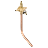 Moen® M-PACT® Posi-Temp® 62380PF Pressure Balancing Valve With CC Drop, 1/2 in PEX Inlet x 8 x 7 x 1/2 in Copper Tube Outlet, 4 Ways, Brass Body